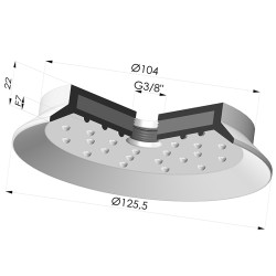 Ventosa plana Série 7SB Ø 125,5 mm