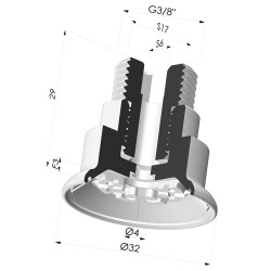 Ventosa plana Série 7R Ø 32 mm