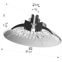 Ventosa plana Série 7R Ø 127 mm