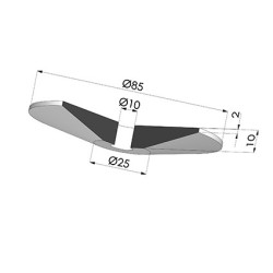 Copo da Série COUP Ø 85 mm