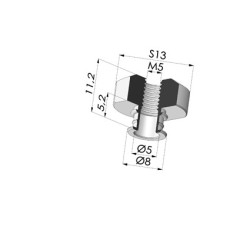 Inserto fêmea removível M5