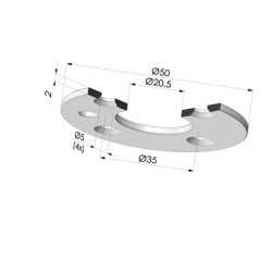 Disco para Insert 9MG18A/38A/12A - Alumínio