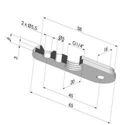 Placa com ventosa Série 4BO