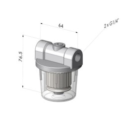 Filtre Vide Cuve Plastique Série FV - F 44µm