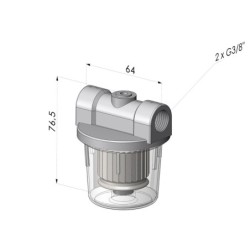 Filtre Vide Cuve Plastique Série FV - F 44µm