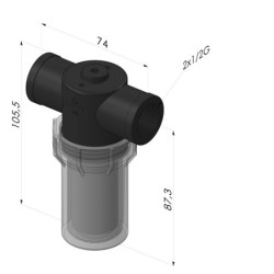Filtre cuve plastique série FV PI - Filtration 5µm
