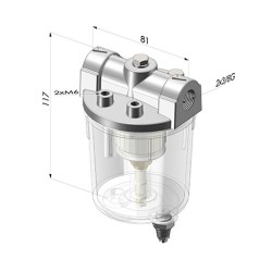 Filtre Vide Piège à Liquide Série FV - F 44µm