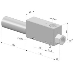 Venturi de Estágio Único Série VT - 57% de Vácuo