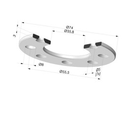 Disco para Insert 9TG12A - Alumínio
