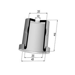 Membrana - Øext 45MM - Øint 35MM - H 46MM
