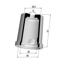 Membrana - Øext 48MM - Øint 38MM - H 57MM