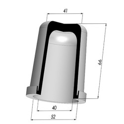 Membrana - Øext 52MM - Øint 40MM - H 66MM