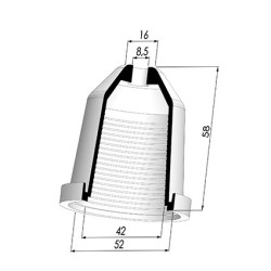 Membrana - Øext 52MM - Øint 42MM - H 58MM