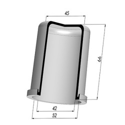 Membrana - Øext 52MM - Øint 42MM - H 66MM