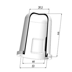 Membrana - Øext 53MM - Øint 44MM - H 66MM