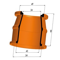 Membrana - Øext 54MM - Øint 45MM - H 48MM