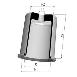 Membrana - Øext 54MM - Øint 45MM - H 63MM