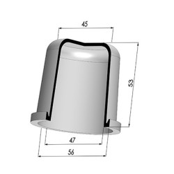 Membrana - Øext 56MM - Øint 47MM - H 53MM