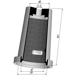 Membrana - Øext 59MM - Øint 47MM - H 87MM