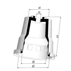 Membrana - Øext 63MM - Øint 50MM - H 61MM