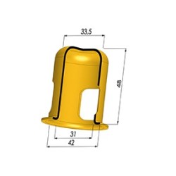 Reforço para MEM 42x34x52 - Øext 42MM