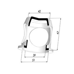 Reforço para MEM 52x43x48 - Øext 51MM