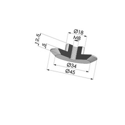 Porca de ventosa 92 50