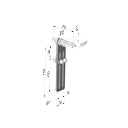Kit de montagem dupla para a série RA - ajuste de 100 mm
