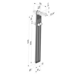 Kit de montagem dupla para a série RA - ajuste de 200 mm