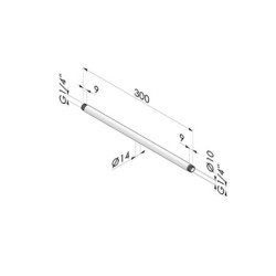 SF -- G -- Extensão de alumínio para zarabatana