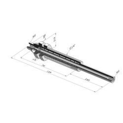 Conjunto de mola ER Series M5 - Z 50MM - Antirrotação