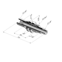 Ens. Ressort Série ER M18 - Z 10MM - Anti rotation