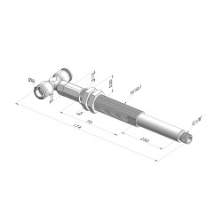 Ens. Ressort Série ER M18 - Z 50MM - Anti rotation - Raccord vide en T
