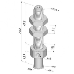 Rallonge Fixe Série RAL - Filetage M10/100