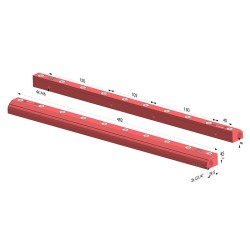 Rideau d'air simple flux slim RA-3 450