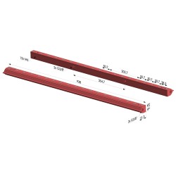 Cortina de ar de fluxo duplo série RA-2 - 938 mm de comprimento