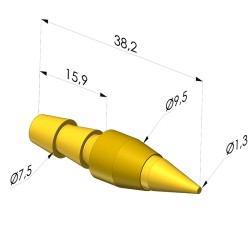 Bocal de jato redondo da série BS - Cânula