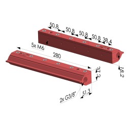 Rideau D'Air Double Flux Série RA-2 - L 280MM