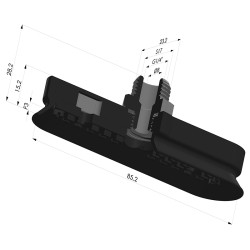 Ventosa oblonga Série 4OF 85x23mm M14