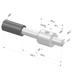 Venturi de Estágio Único Série VCR - 85% de Vácuo