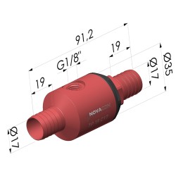 Cânula Venturi Pneumatic Transport Série TP - Ø17mm