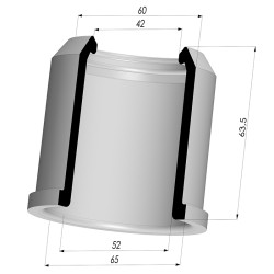Membrana - Øext 65MM - Øint 52MM - H 63,5MM