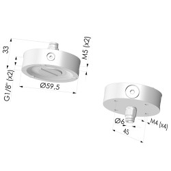 Ventosa com efeito Bernoulli - Ø 59,5 mm