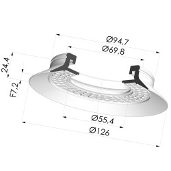 Ventosa plana 6S 130NR A