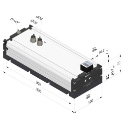 Câmara de vácuo com tira de espuma - Série CVM Edition - Vácuo de 75% - 130x300