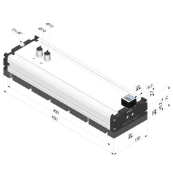 Câmara de vácuo com tira de espuma - Série CVM Edition - Vácuo de 75% - 130x400