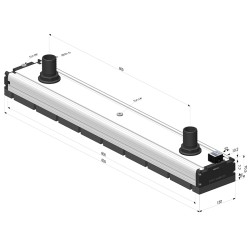 Câmara de vácuo com bocal e tira de espuma - 130x800 - Série CVM SV Edition